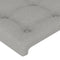vidaXL - Hoofdborden - 2 - st - 80x5x78/88 - cm - stof - lichtgrijs
