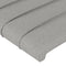 vidaXL - Hoofdborden - 2 - st - 80x5x78/88 - cm - stof - lichtgrijs