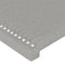 vidaXL - Hoofdborden - 2 - st - 80x5x78/88 - cm - stof - lichtgrijs