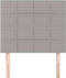 vidaXL - Hoofdborden - 2 - st - 80x5x78/88 - cm - stof - lichtgrijs