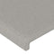 vidaXL - Hoofdborden - 2 - st - 80x5x78/88 - cm - stof - lichtgrijs