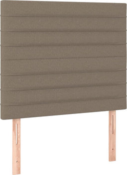 vidaXL - Hoofdborden - 2 - st - 80x5x78/88 - cm - stof - taupe