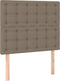 vidaXL - Hoofdborden - 2 - st - 80x5x78/88 - cm - stof - taupe