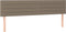 vidaXL - Hoofdborden - 2 - st - 80x5x78/88 - cm - stof - taupe