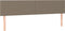 vidaXL - Hoofdborden - 2 - st - 80x5x78/88 - cm - stof - taupe