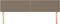 vidaXL - Hoofdborden - 2 - st - 80x5x78/88 - cm - stof - taupe