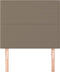 vidaXL - Hoofdborden - 2 - st - 80x5x78/88 - cm - stof - taupe