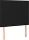 vidaXL - Hoofdborden - 2 - st - 80x5x78/88 - cm - stof - zwart