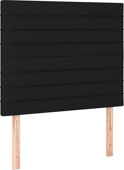 vidaXL - Hoofdborden - 2 - st - 80x5x78/88 - cm - stof - zwart