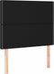 vidaXL - Hoofdborden - 2 - st - 80x5x78/88 - cm - stof - zwart