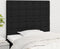 vidaXL - Hoofdborden - 2 - st - 80x5x78/88 - cm - stof - zwart