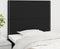 vidaXL - Hoofdborden - 2 - st - 80x5x78/88 - cm - stof - zwart