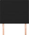 vidaXL - Hoofdborden - 2 - st - 80x5x78/88 - cm - stof - zwart