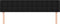 vidaXL - Hoofdborden - 2 - st - 80x5x78/88 - cm - stof - zwart