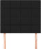 vidaXL - Hoofdborden - 2 - st - 80x5x78/88 - cm - stof - zwart