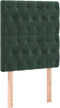 vidaXL-Hoofdborden-2-st-80x7x78/88-cm-fluweel-donkergroen