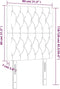 vidaXL - Hoofdborden - 2 - st - 80x7x78/88 - cm - fluweel - roze