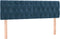 vidaXL - Hoofdborden - 2 - st - 80x7x78/88 - cm - fluweel - donkerblauw