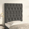 vidaXL - Hoofdborden - 2 - st - 80x7x78/88 - cm - fluweel - donkergrijs