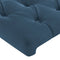 vidaXL - Hoofdborden - 2 - st - 80x7x78/88 - cm - fluweel - donkerblauw