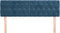 vidaXL - Hoofdborden - 2 - st - 80x7x78/88 - cm - fluweel - donkerblauw