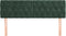 vidaXL - Hoofdborden - 2 - st - 80x7x78/88 - cm - fluweel - donkergroen