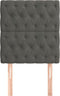 vidaXL - Hoofdborden - 2 - st - 80x7x78/88 - cm - fluweel - donkergrijs