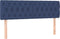 vidaXL - Hoofdborden - 2 - st - 80x7x78/88 - cm - stof - blauw