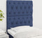 vidaXL - Hoofdborden - 2 - st - 80x7x78/88 - cm - stof - blauw