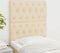 vidaXL - Hoofdborden - 2 - st - 80x7x78/88 - cm - stof - crèmekleurig