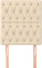 vidaXL - Hoofdborden - 2 - st - 80x7x78/88 - cm - stof - crèmekleurig