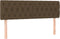 vidaXL - Hoofdborden - 2 - st - 80x7x78/88 - cm - stof - donkerbruin