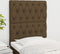 vidaXL - Hoofdborden - 2 - st - 80x7x78/88 - cm - stof - donkerbruin