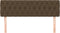 vidaXL - Hoofdborden - 2 - st - 80x7x78/88 - cm - stof - donkerbruin