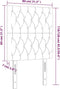 vidaXL - Hoofdborden - 2 - st - 80x7x78/88 - cm - stof - donkerbruin
