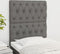 vidaXL - Hoofdborden - 2 - st - 80x7x78/88 - cm - stof - donkergrijs