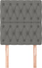 vidaXL - Hoofdborden - 2 - st - 80x7x78/88 - cm - stof - donkergrijs
