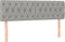 vidaXL - Hoofdborden - 2 - st - 80x7x78/88 - cm - stof - lichtgrijs