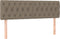 vidaXL - Hoofdborden - 2 - st - 80x7x78/88 - cm - stof - taupe