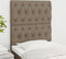 vidaXL - Hoofdborden - 2 - st - 80x7x78/88 - cm - stof - taupe