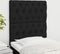 vidaXL - Hoofdborden - 2 - st - 80x7x78/88 - cm - stof - zwart
