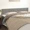 vidaXL - Hoofdborden - 2 - st - 90x5x78/88 - cm - fluweel - lichtgrijs