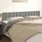 vidaXL - Hoofdborden - 2 - st - 90x5x78/88 - cm - fluweel - lichtgrijs
