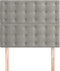 vidaXL - Hoofdborden - 2 - st - 90x5x78/88 - cm - fluweel - lichtgrijs