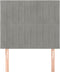 vidaXL - Hoofdborden - 2 - st - 90x5x78/88 - cm - fluweel - lichtgrijs