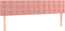 vidaXL - Hoofdborden - 2 - st - 90x5x78/88 - cm - fluweel - roze
