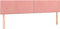 vidaXL - Hoofdborden - 2 - st - 90x5x78/88 - cm - fluweel - roze