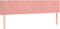 vidaXL - Hoofdborden - 2 - st - 90x5x78/88 - cm - fluweel - roze