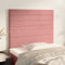 vidaXL - Hoofdborden - 2 - st - 90x5x78/88 - cm - fluweel - roze