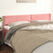 vidaXL - Hoofdborden - 2 - st - 90x5x78/88 - cm - fluweel - roze
